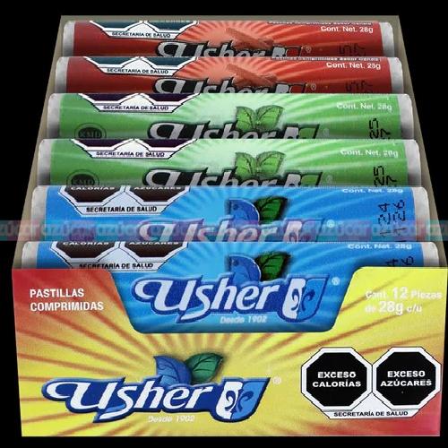 PASTILLA TUBO USHER SABORES